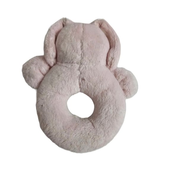 Vintage PB Kids Pink Plush Bunny Hand Held Rattle - Picture 2 of 3